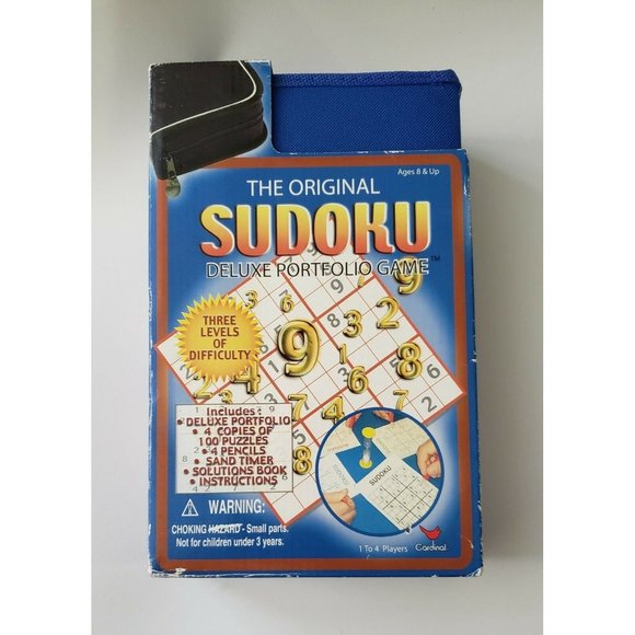 Cardinal Game The Original Sudoku Deluxe Portfolio Game 2005 Unused - Picture 1 of 5